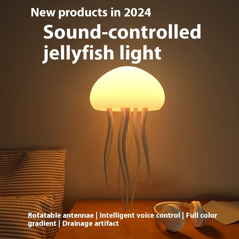 Sound-Controlled Jellyfish Lamp 🪼✨